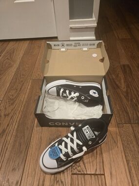Converse Kids Black & White Low Top Sneakers